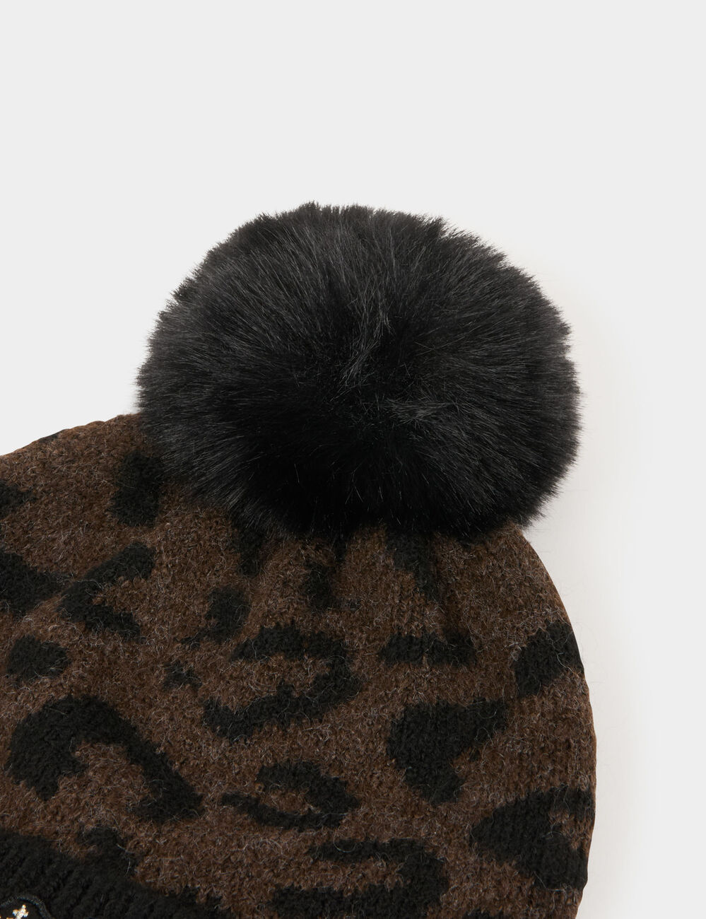 Bonnet aspect laineux multicolore femme