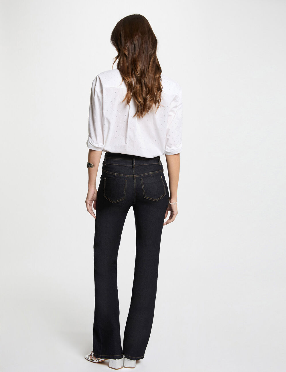 Jeans bootcut bleu femme