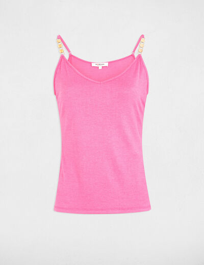 Trägertop mit schmalen Trägern rosa damen