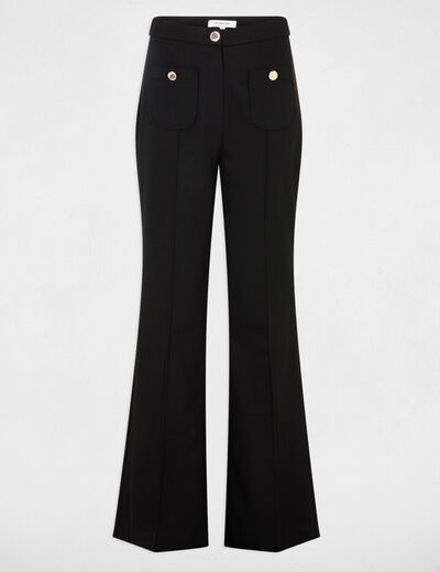 Bootcut-Hose schwarz damen