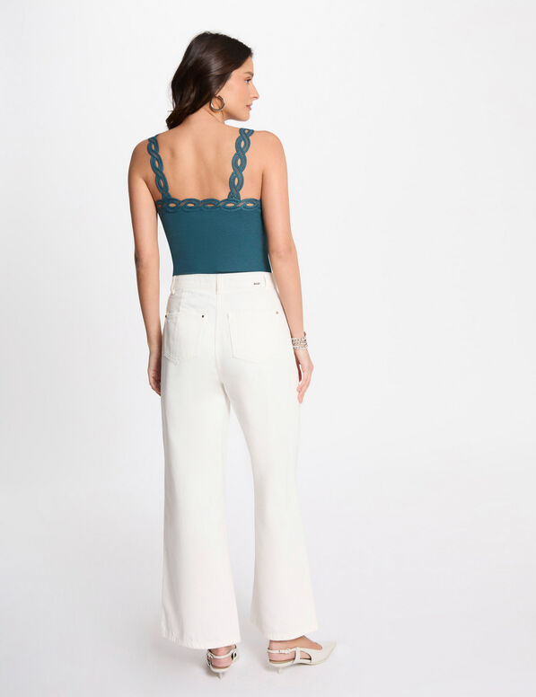tanktop mit breiten tragern petrobleu damen Tanktop mit breiten Trägern petrobleu damen
