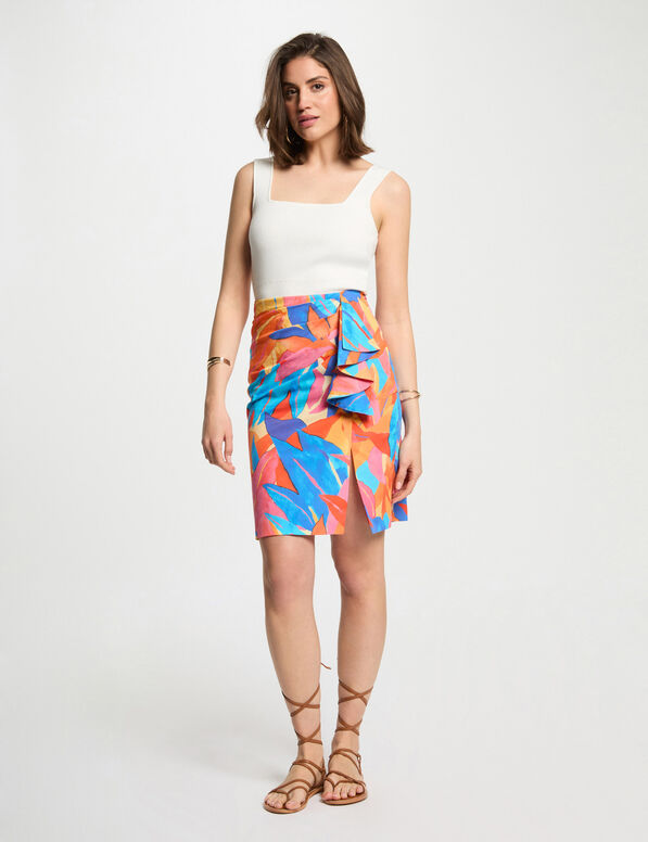 bedruckter eng anliegender rock mehrfarbig damen Bedruckter eng anliegender Rock mehrfarbig damen