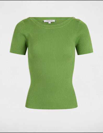 pullover mit u boot ausschnitt vert anis damen Pullover mit U-Boot-Ausschnitt vert anis damen