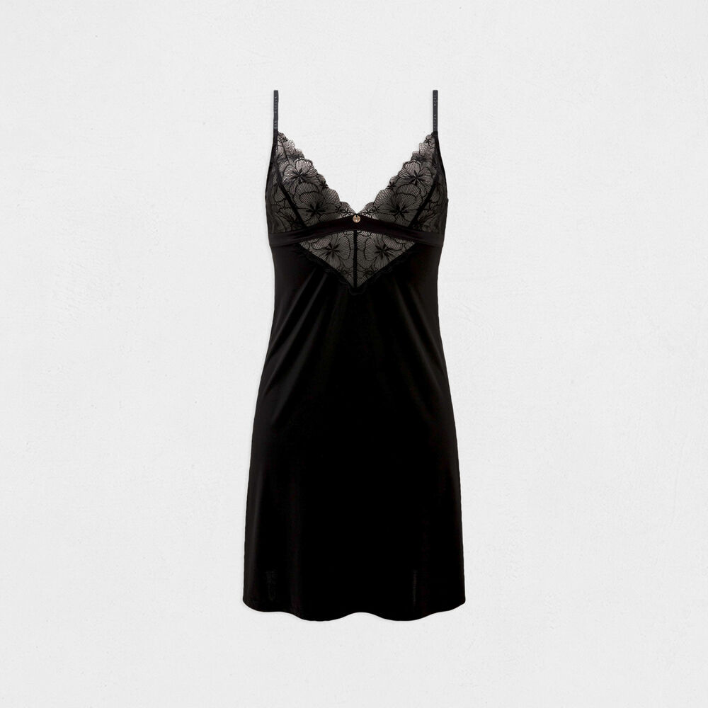 Nuisette en dentelle noir femme