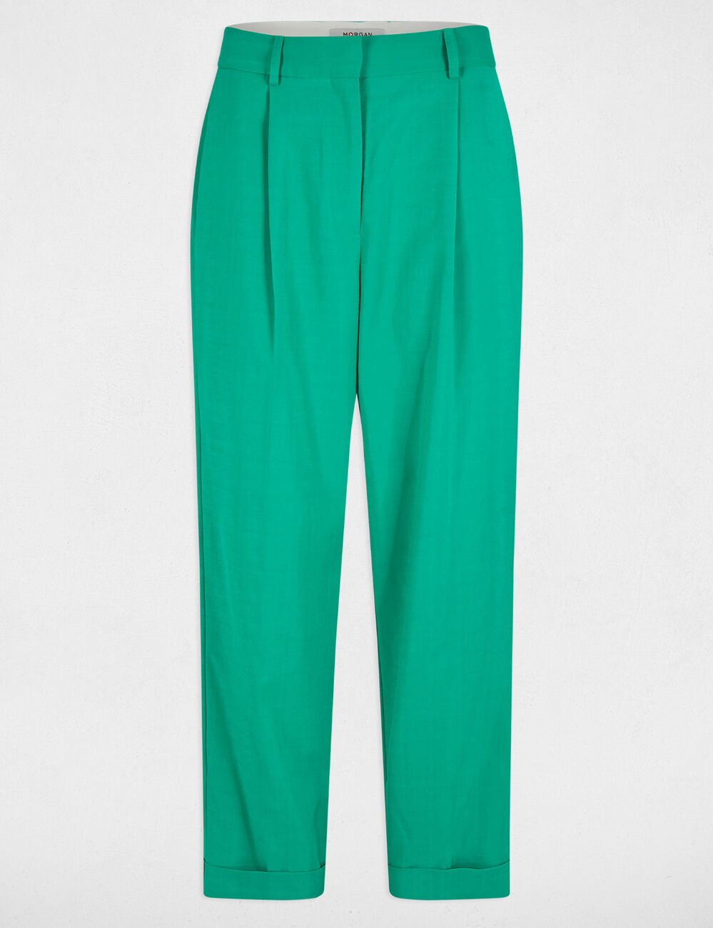 Gerade geschnittene Hose mit Abnähern smaragdgrün damen