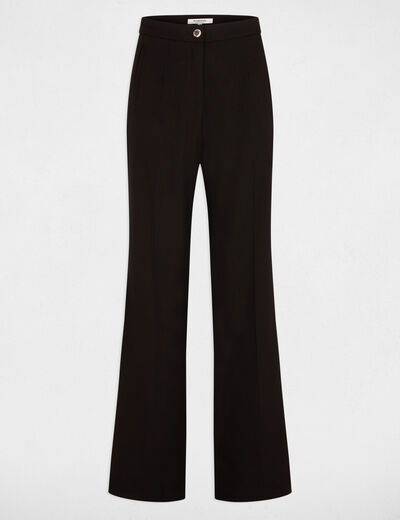 Flare-Hose mit Abnähern schwarz damen