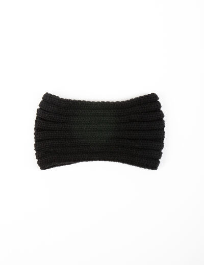 Bandeau avec détail en perles noir femme