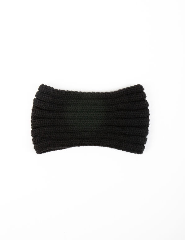 bandeau avec detail en perles noir femme schwarz damen