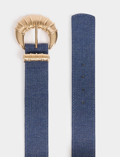 Ceinture en jean denim brut femme