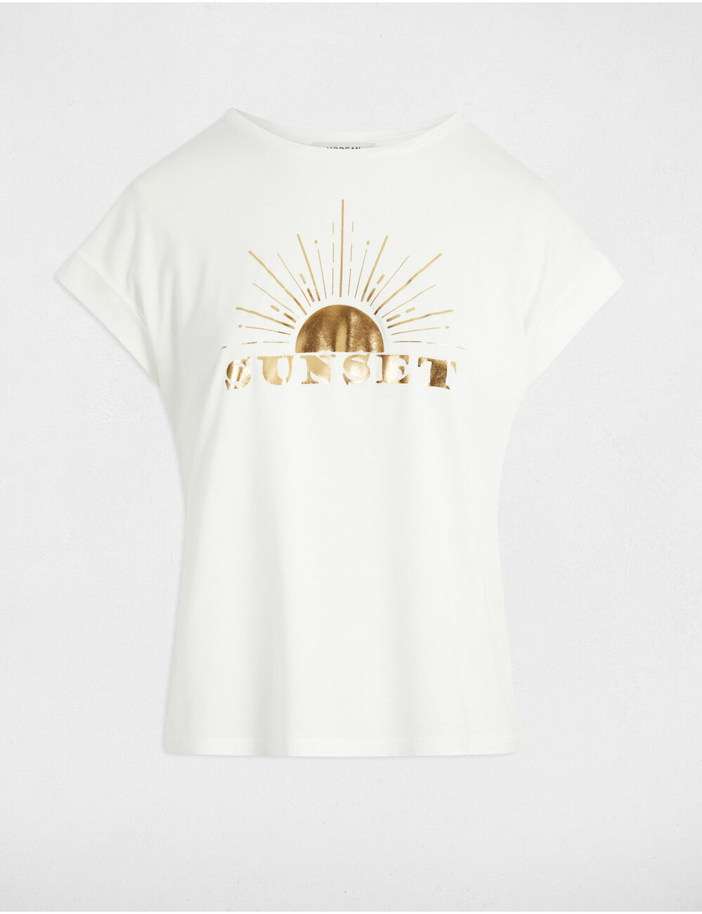 T-shirt mit Aufdruck weiss damen