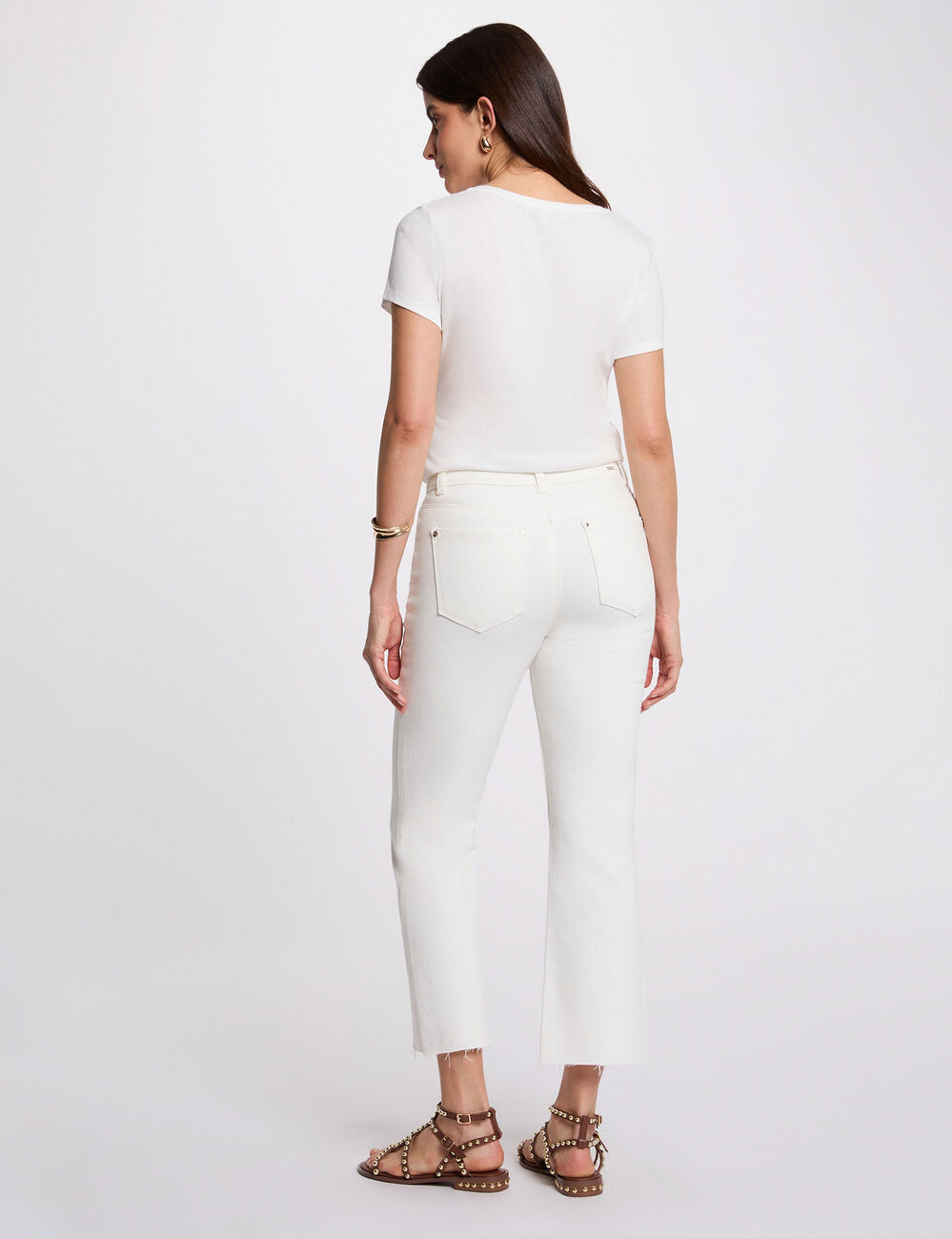 T-shirt manches courtes blanc femme