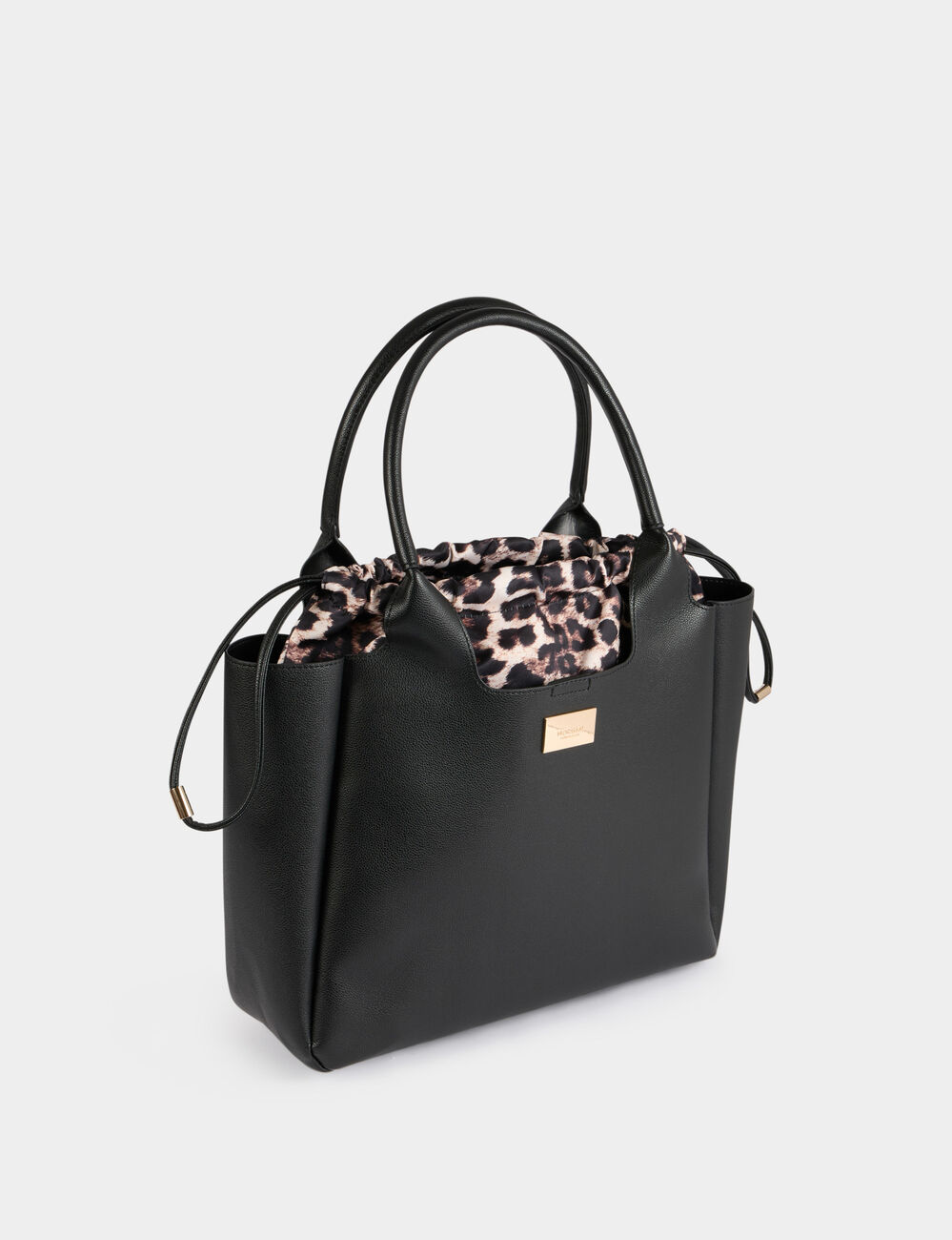 Sac cabas avec pochette noir femme