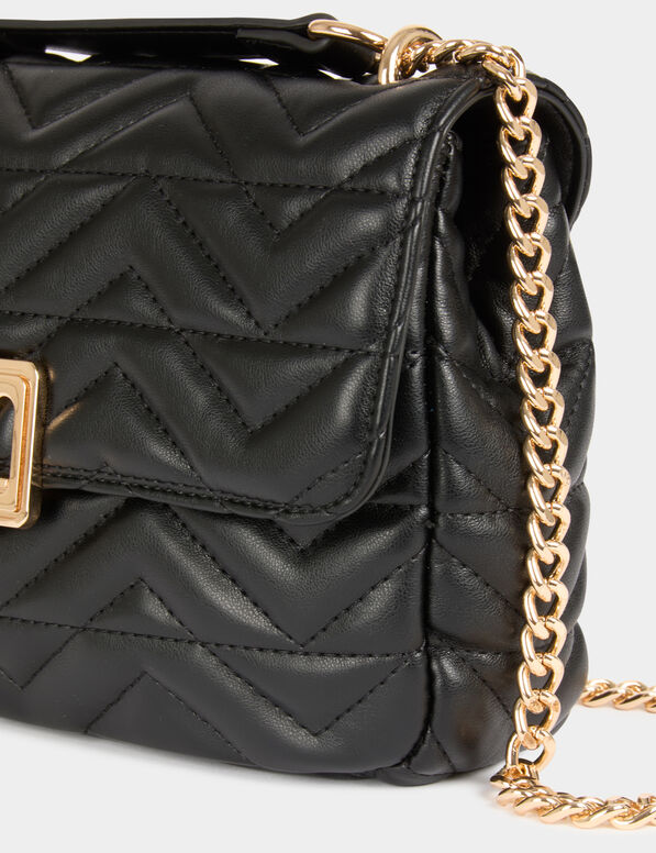 gesteppte tasche mit m schnalle schwarz damen Gesteppte Tasche mit M-Schnalle schwarz damen