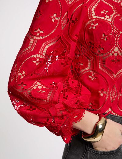 Langarmbluse rot damen