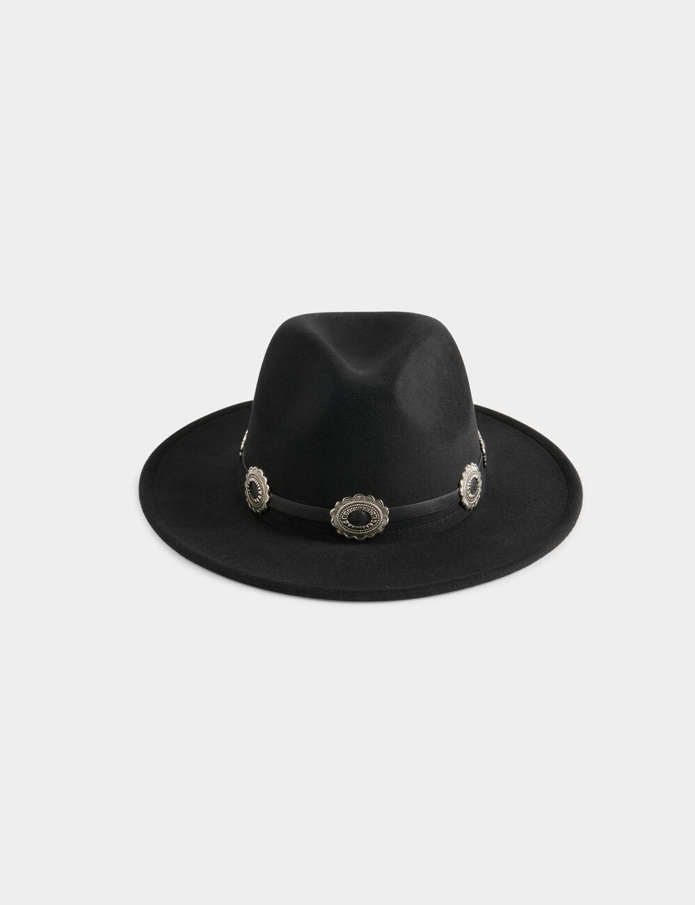 Hut mit Western-Details schwarz damen