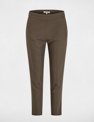 7/8-Zigarettenhose khakigrün damen