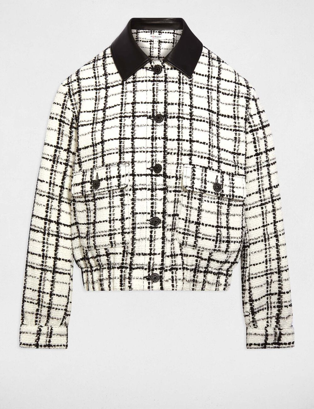 Oversize-Tweedjacke mehrfarbig damen