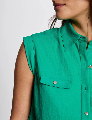 armellose bluse smaragdgrun damen Ärmellose Bluse smaragdgrün damen