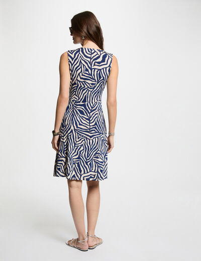 Bedrucktes kurzes eng anliegendes Kleid mehrfarbig damen