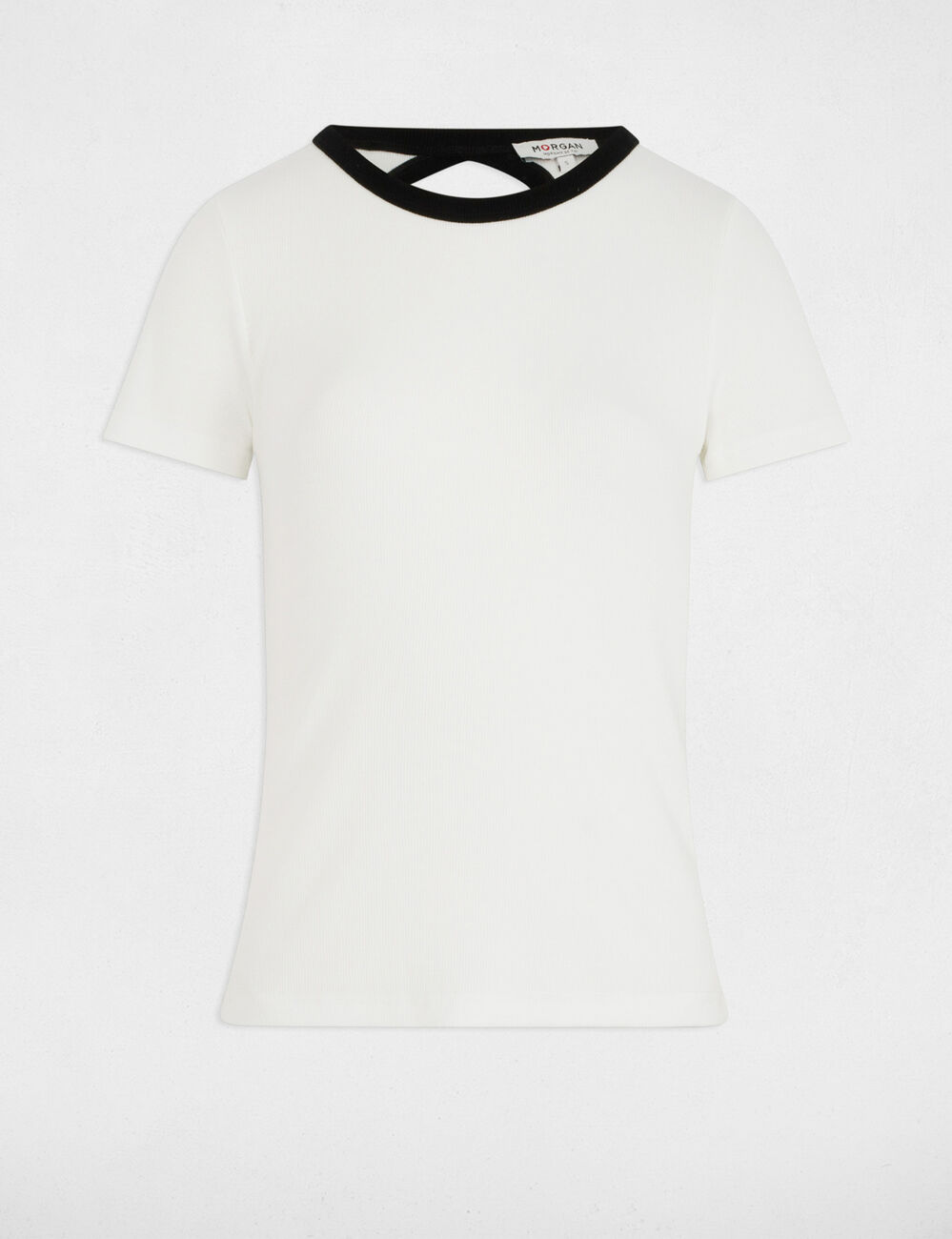 T-shirt manches courtes blanc femme