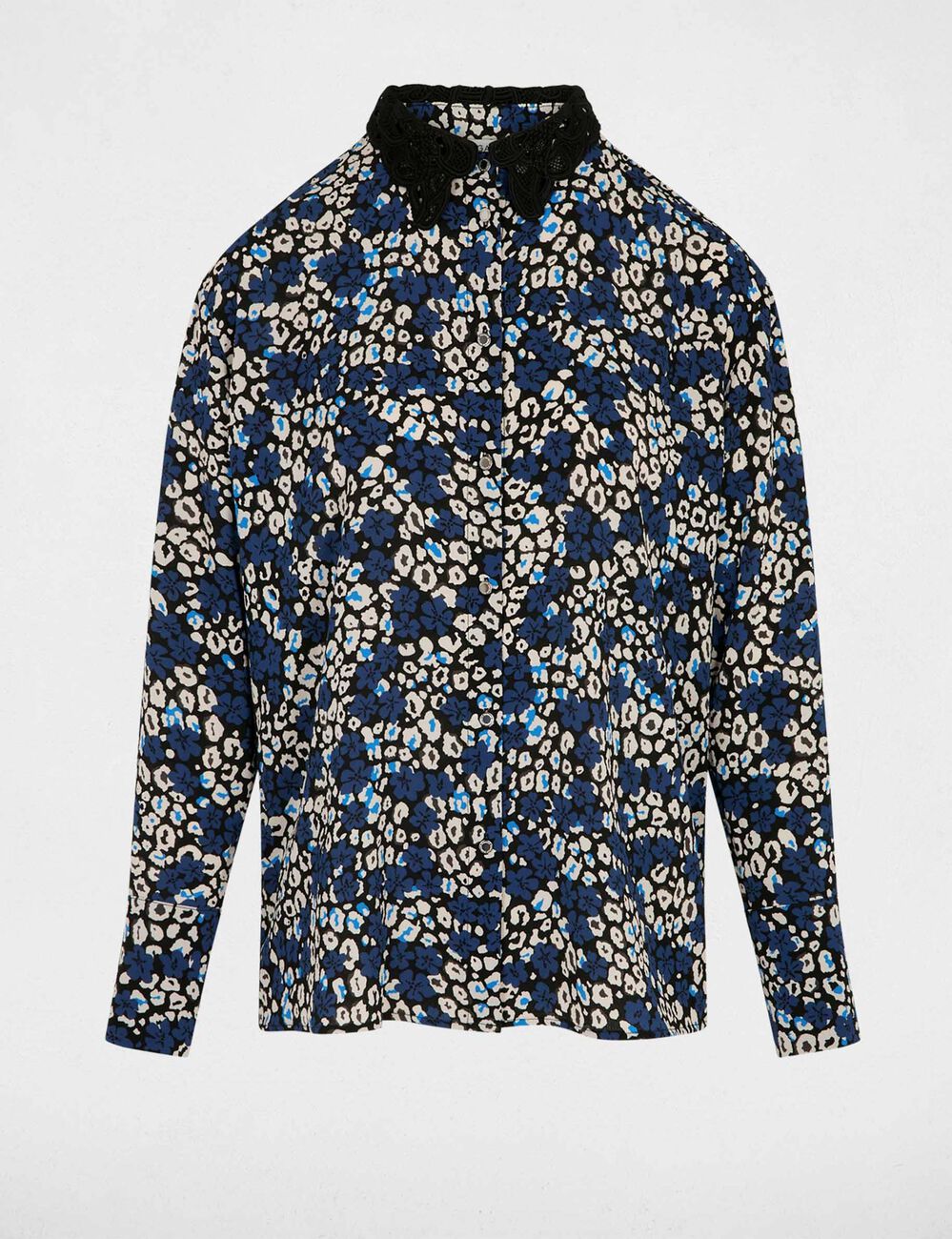 Flie&szlig;endes Hemd mit Print mehrfarbig damen