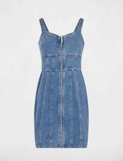 Kurzes, figurbetontes Jeans-Kleid stone denim damen