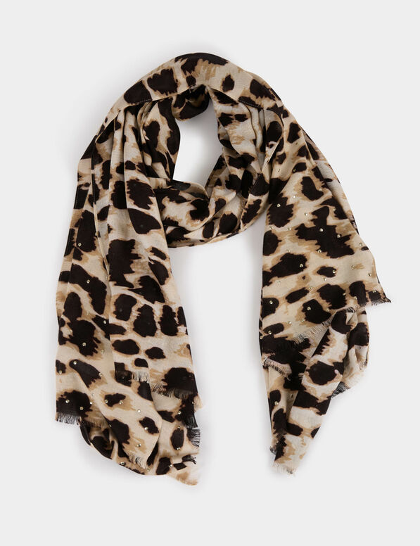 leopardenprint schal mehrfarbig damen Leopardenprint-Schal mehrfarbig damen