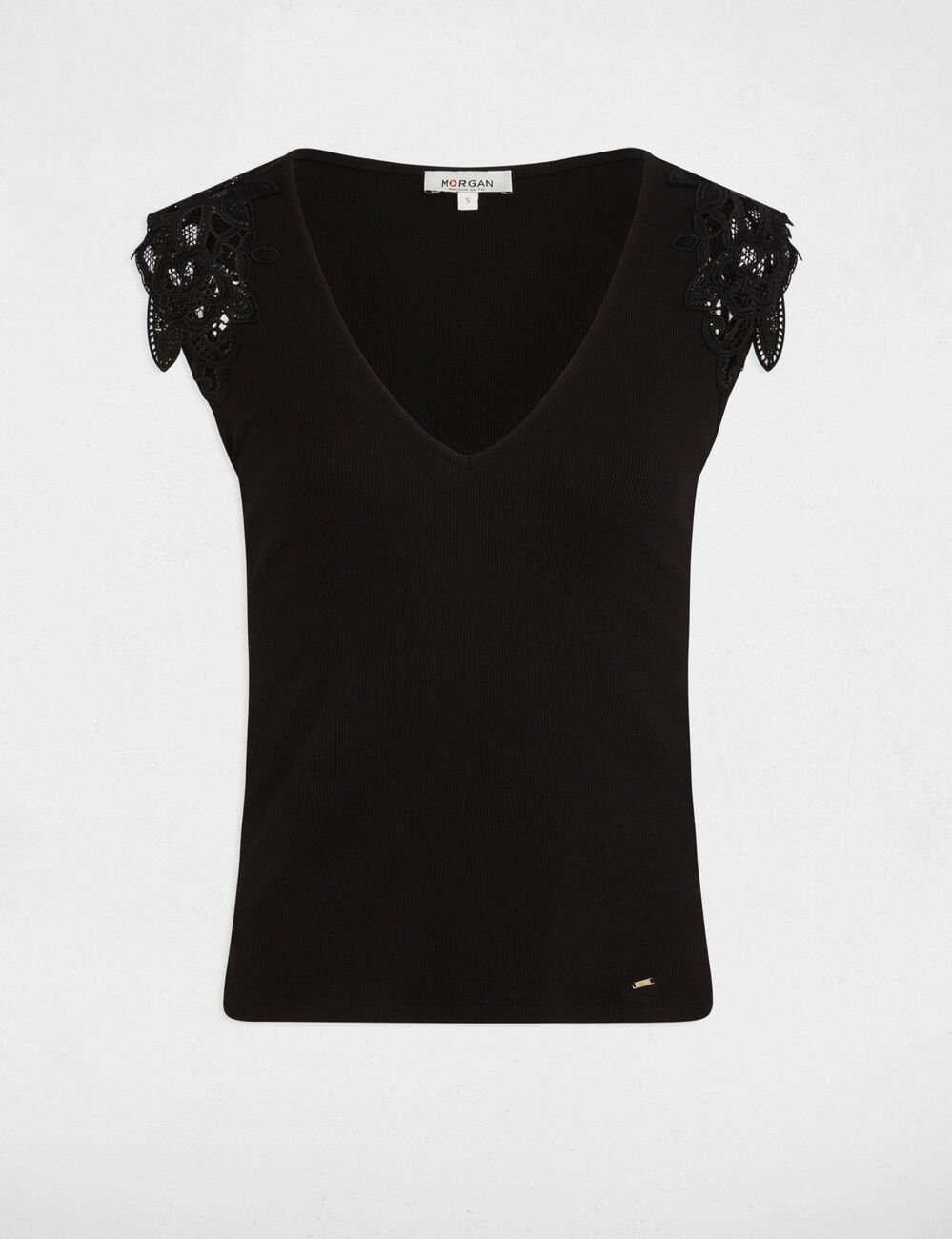 &Auml;rmelloses Top schwarz damen