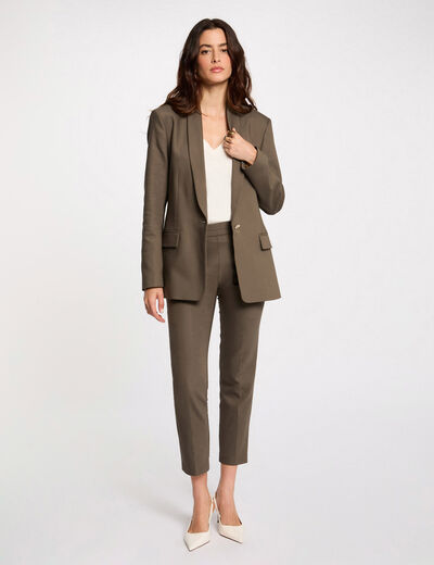7/8-Zigarettenhose khakigrün damen