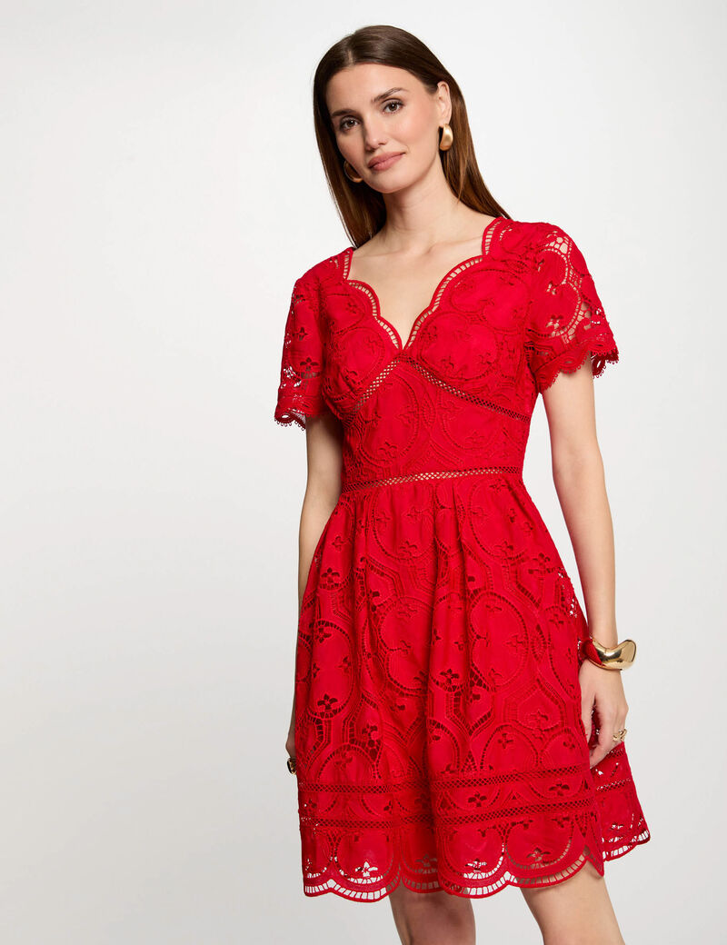 kurzes ausgestelltes kleid rot damen Kurzes, ausgestelltes Kleid rot damen