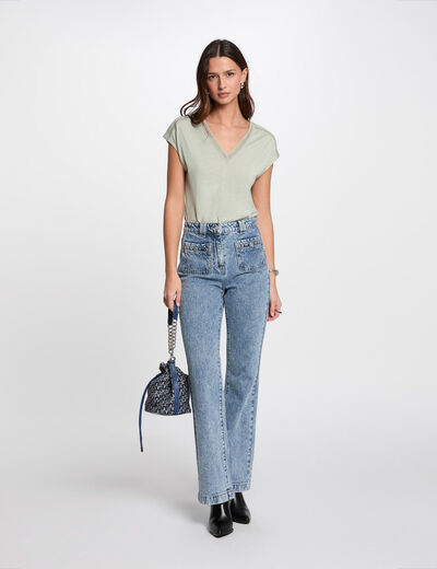 Weite Jeans double stone denim damen