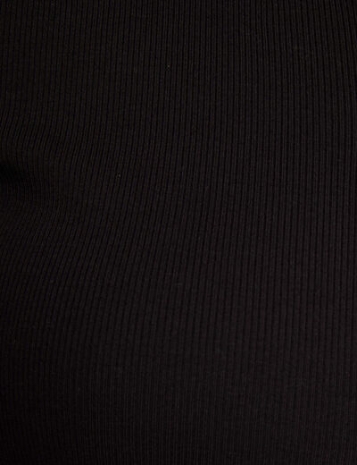 Kurzarm-T-Shirt schwarz damen