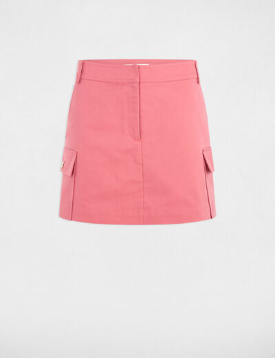 Jupe-short courte vieux rose femme