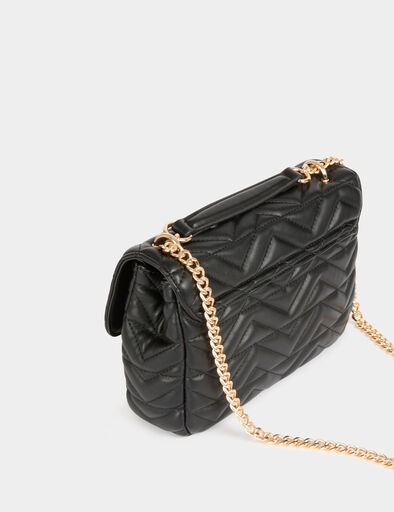 gesteppte tasche mit m schnalle schwarz damen Gesteppte Tasche mit M-Schnalle schwarz damen