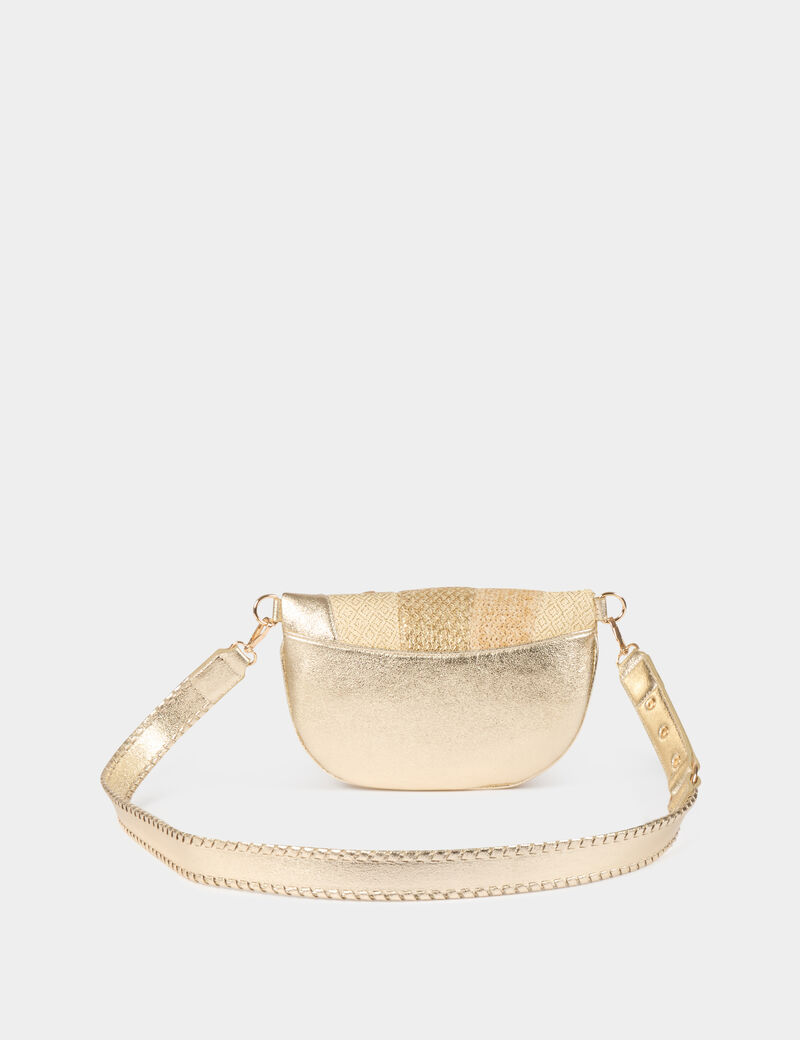 sac banane metallise jaune or femme Sac banane métallisé jaune or femme