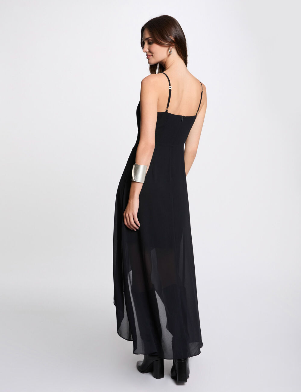 Figurtbetontes Midikleid marineblau damen