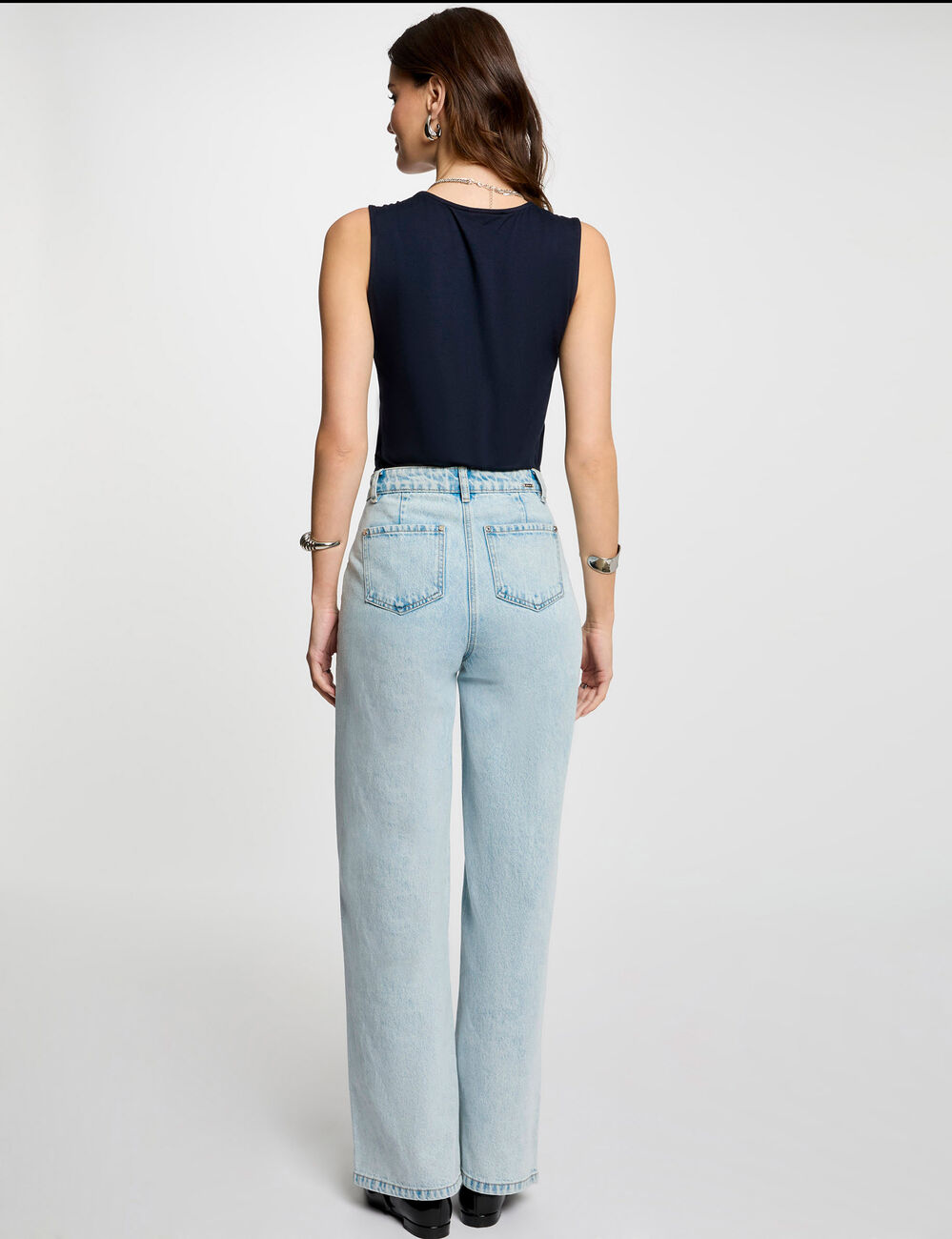 Ärmelloses T-shirt marineblau damen
