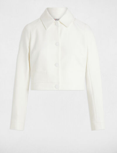 Veste manches longues blanc femme