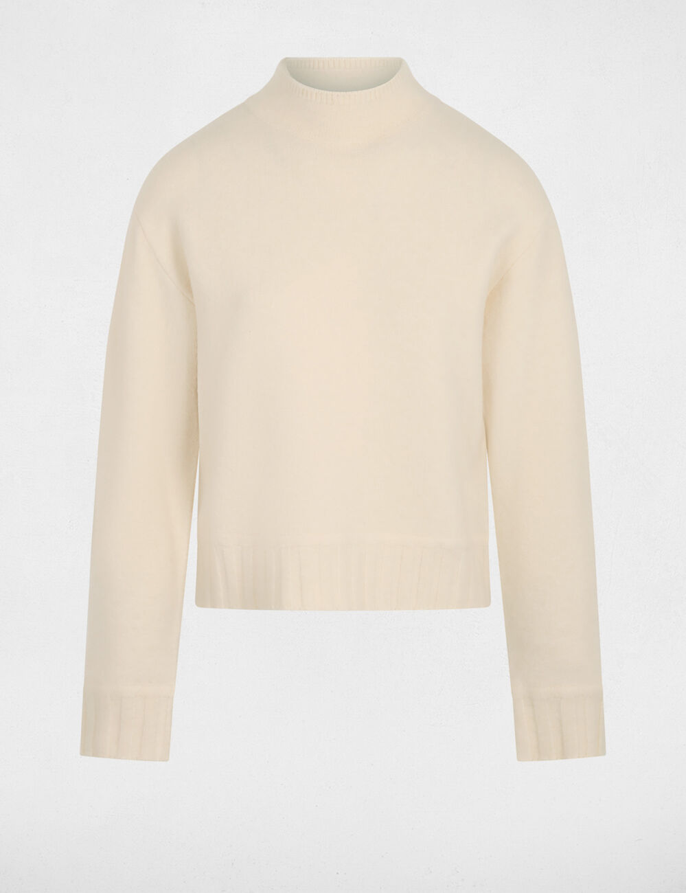 Rollkragenpullover beige damen