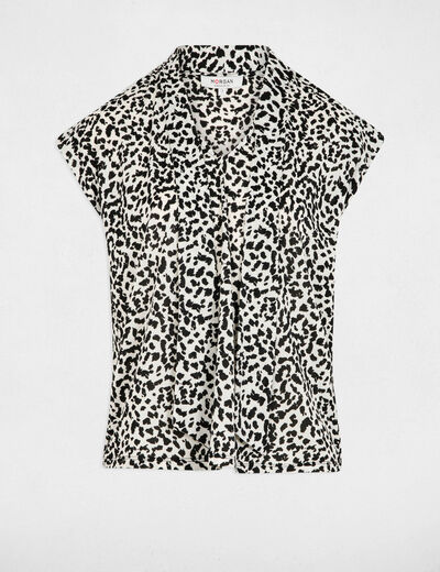 T-shirt mit kurzen Ärmeln weiss damen
