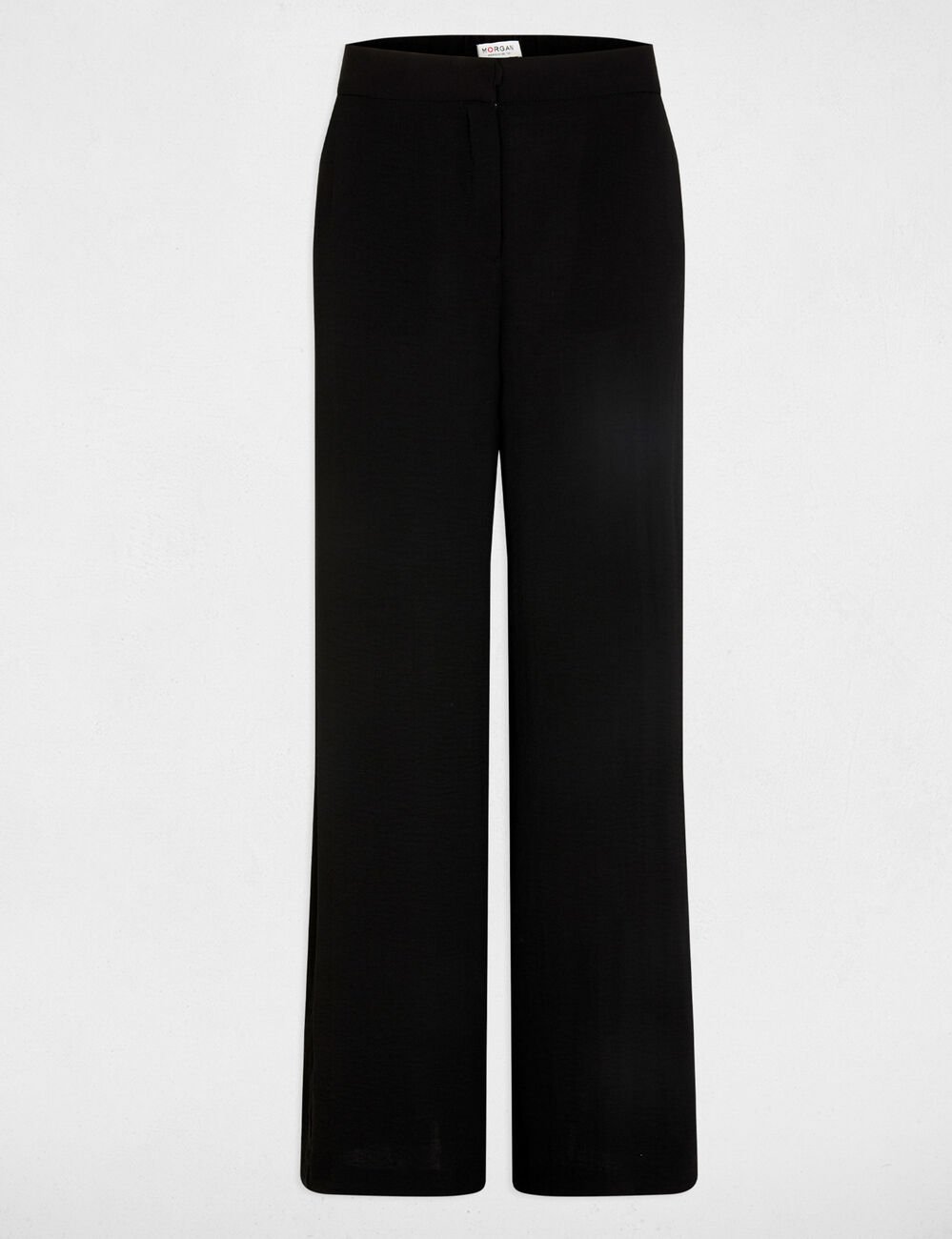 Pantalon large fluide noir femme