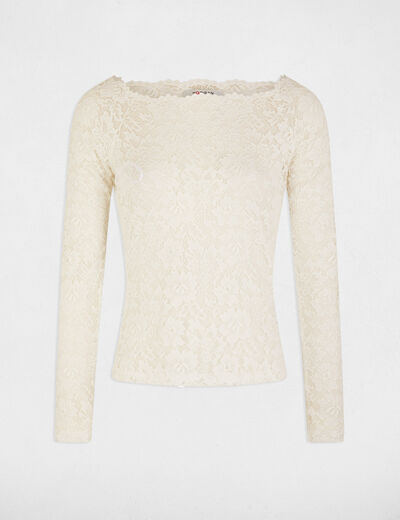 Langarmshirt weiss damen