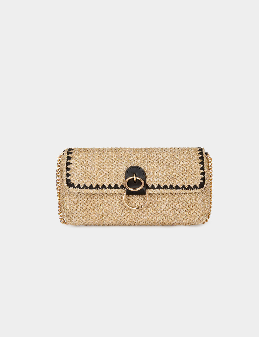 Sac tressé sable femme