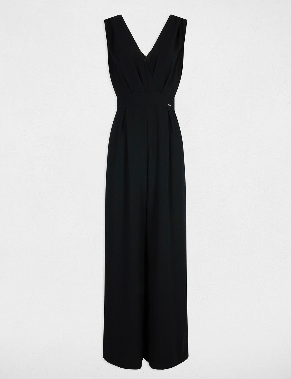 Langer Jumpsuit weitem Bein marineblau damen