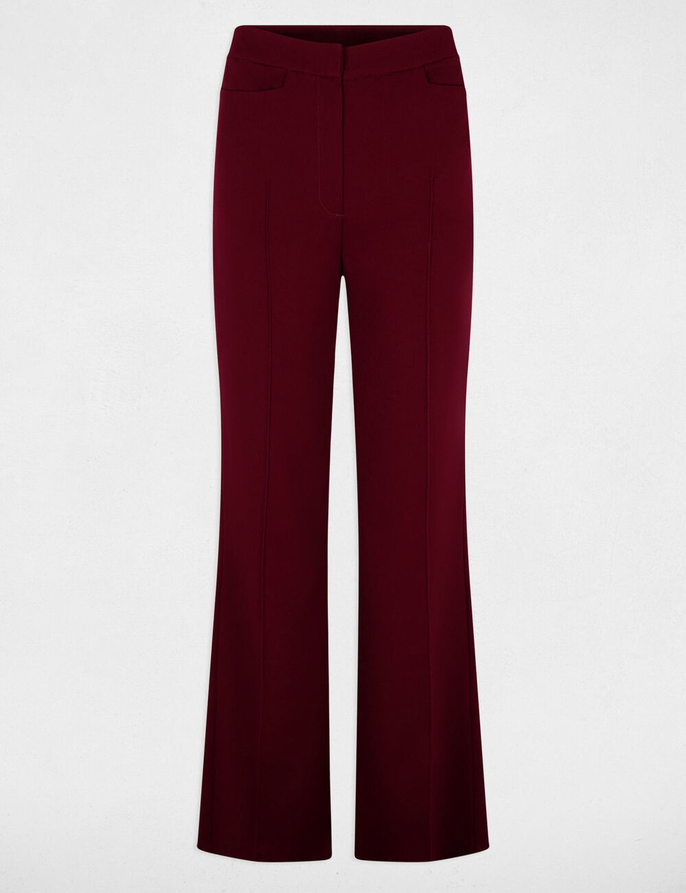 Bootcut-Hose bordeaux damen