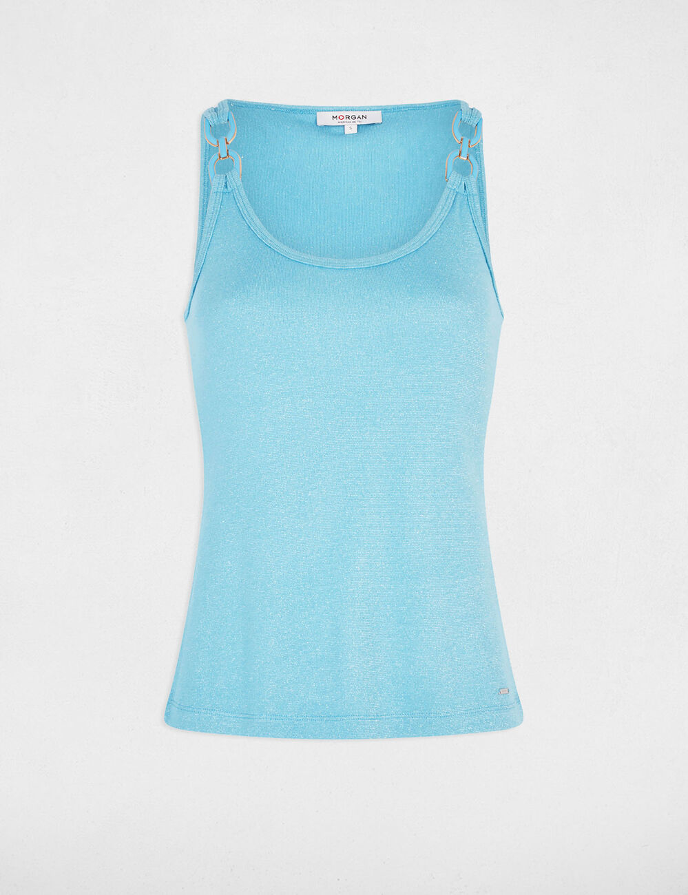 Ärmelloses Tanktop himmelblau damen
