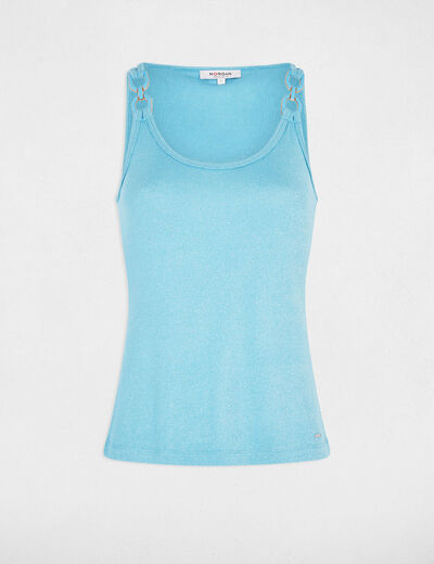 Ärmelloses Tanktop himmelblau damen