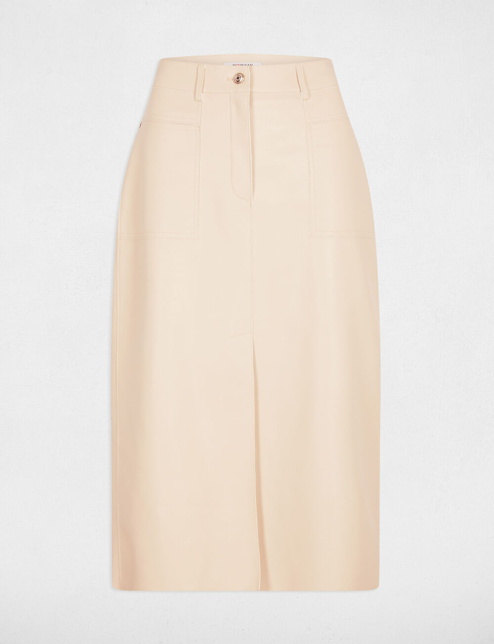 Figurbetonter Bleistiftrock creme damen