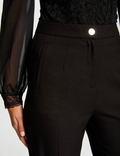 flare hose mit abnahern schwarz damen Flare-Hose mit Abnähern schwarz damen