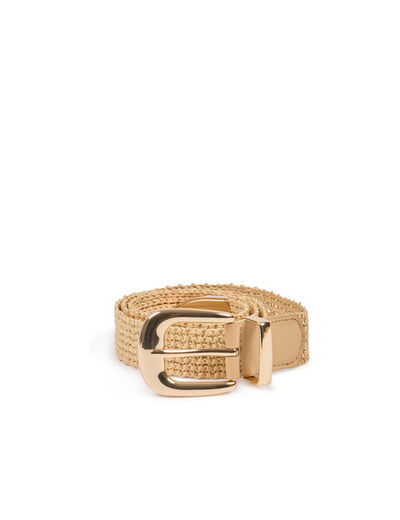Geflochtener Gürtel beige damen
